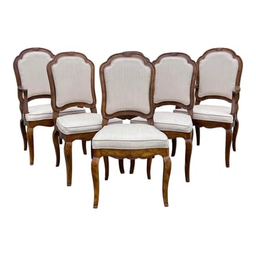 Henredon Country French Fruitwood Dining Chairs - Set of 6 