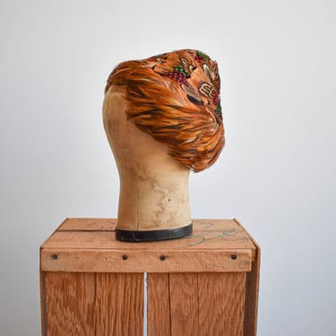 1950s Pheasant Feather Hat 