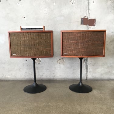 Vintage Bose 901 Speakers Series 4 with Tulip Stands