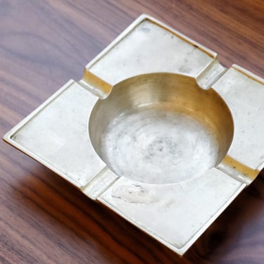 Square Brass Ashtray
