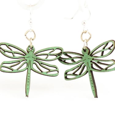 Dragonfly Wood Earrings