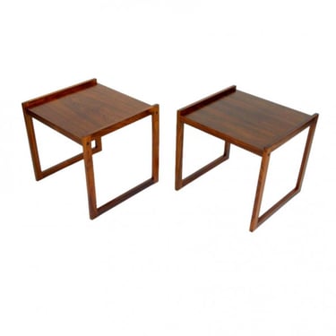Pair of Rosewood Occasional Tables