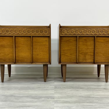 Mid-Century Modern 2-Drawer Nightstand ~ A Pair (SHIPPING NOT FREE) 