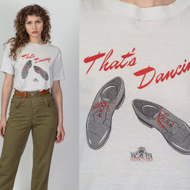 Vintage 1985 That's Dancing Movie Promo T Shirt - Men's Medium, Women's Large | 80s Distressed MGM Film Graphic Tee 