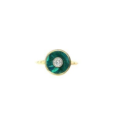 SECONDS JEWELRY: Cerclen Ring In Malachite / Azurite / Chrysocolla