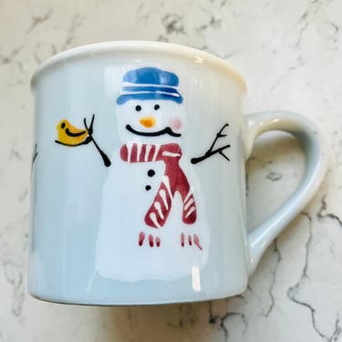 Vintage Snowman Winter by HARTSTONE Large 12 oz Mug Discontinued by LeChalet