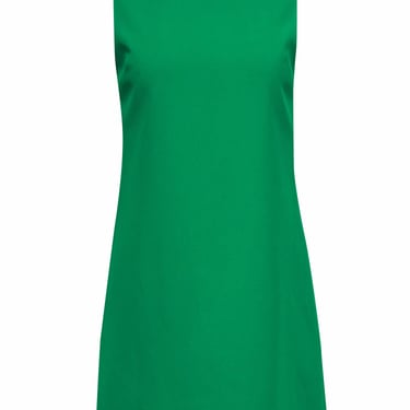Alice & Olivia - Emerald Sheath Dress w/ Exposed Back Zipper Sz 2