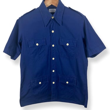 Vintage 1970s BROOKS BROTHERS Cotton Safari Shirt ~ size M ~ Overshirt ~ Lounge / Leisure / Sport ~ Madras 