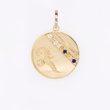 Lily Dove Medallion - "Always You" Message - 9 Stones