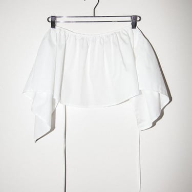 KkCo Peplum Apron top - White Poplin