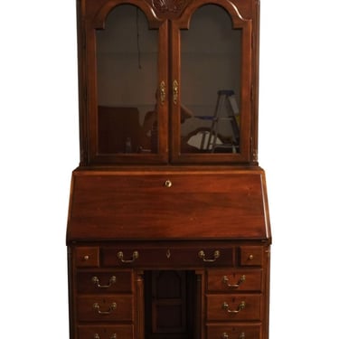AMERICAN DREW Solid Cherry American Independence Collection 42" Secretary Desk w. Pediment Display Hutch 28-560 