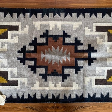 Two Grey Hills Navajo Rug Helen Matchers 1984 