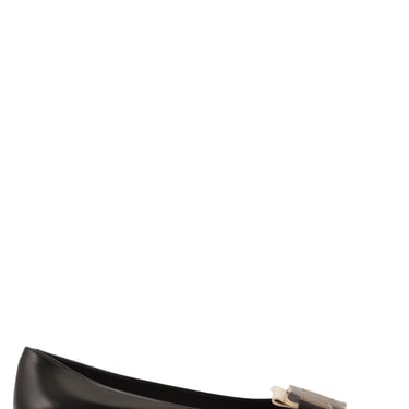 Tod's Women Leather Ballerina With Chain