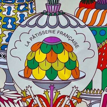 Hermès La Patisserie Francaise 90 cm Silk Scarf