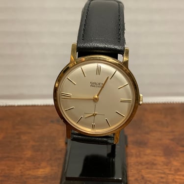 1940s Gruen Precision Men’s Dress Watch Gold Filled 