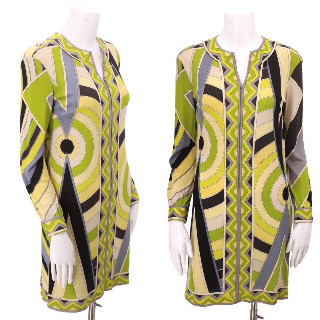 MOD Vintage 60s Emilio Pucci Dress + Rare Beaded Tassel Tie, Ellie May  Hems