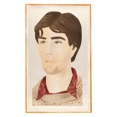 Alex Katz "Large Head of Vincent" Print 1982 (Signed and Numbered)