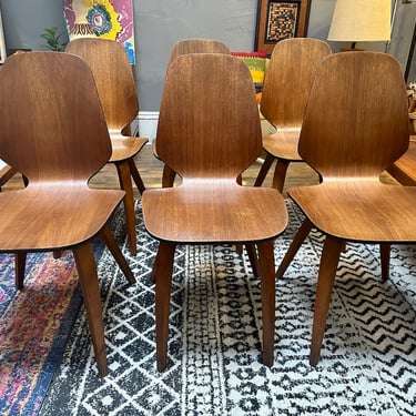 George Mulhauser for Plycraft Dining Chairs-set of 6