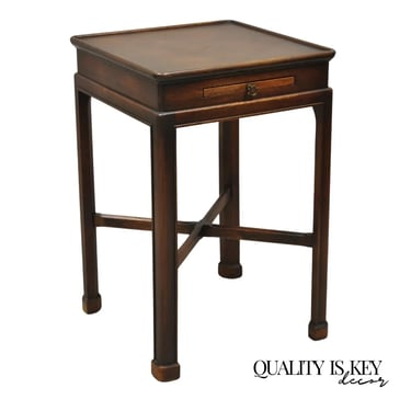 Vintage Weiman Heirloom Federal Style Small Mahogany Square Side Table