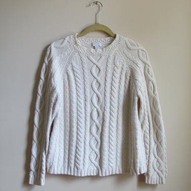 90s Cable Knit Pullover Sweater Petite M 39 Bust 