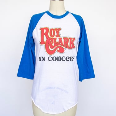 1980s T-Shirt Roy Clark In Concert Tour Reglan Baseball Tee S 