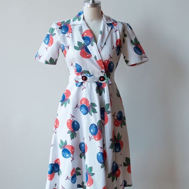 1940s Cotton Pique Dress 