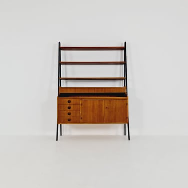 Scandinavian bokshelf / Secretary with drawers mahogany by 