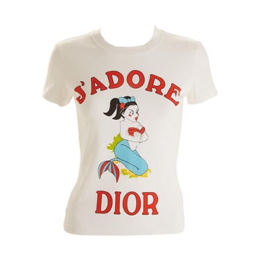 Dior 'J'Adore' White Mermaid Top