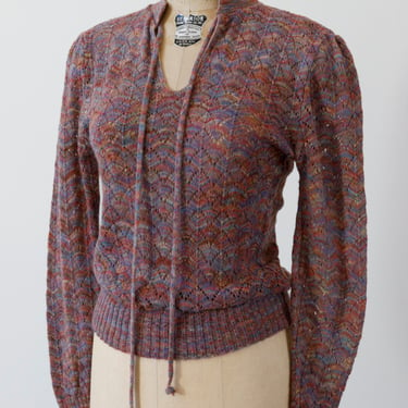 Lavender Rainbow Knit Sweater