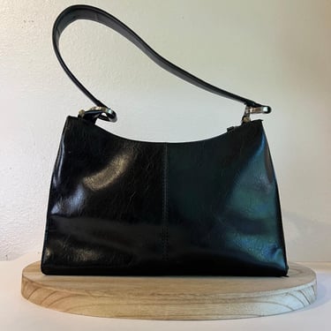 Vintage 90s Liz Claiborne Black Vegan Leather Medium | so good