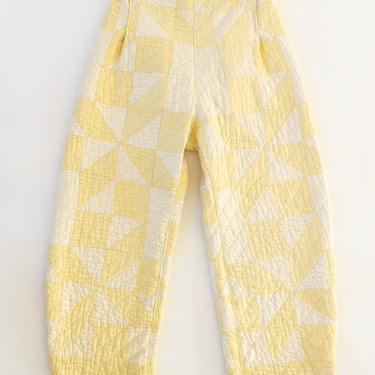 Patchwork Pant in Butter Yellow