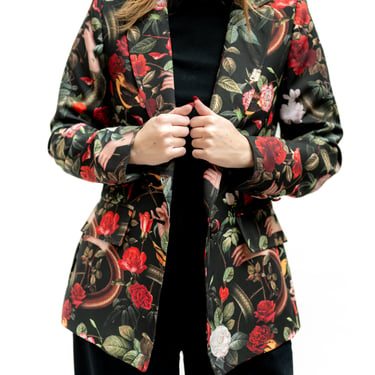 Surreal Printed Armani Roses Blazer