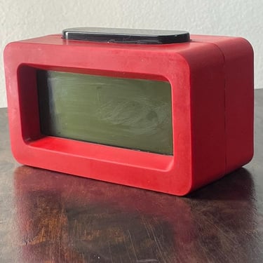 Vintage IKEA Slabang Alarm Clock with Recordable Message - Red & Black -  Unique Wake-Up Call 