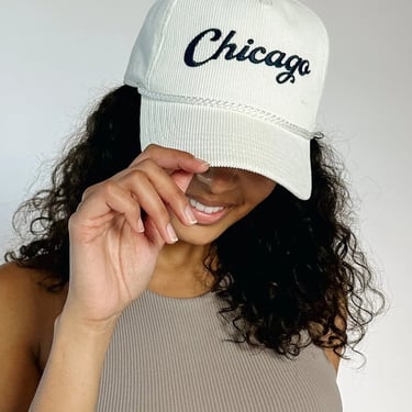 Chicago Cord Hat in Cream