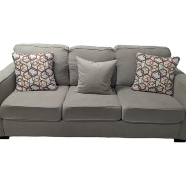 Beige Ashley Furniture Couch and Loveseat Set