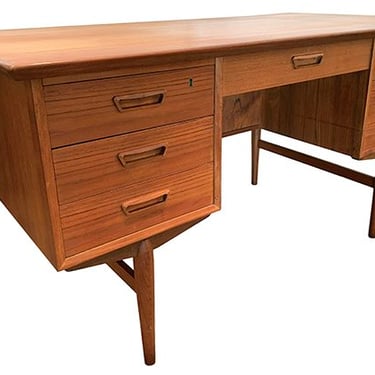 Four sided teak desk
