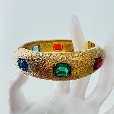 Castlecliff Bejeweled Bracelet with Hinge & Lock 