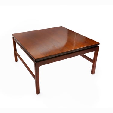 Johnson Chair Co. Walnut Coffee Table Floating Top 2001-30 D-164 Mid Century Modern 