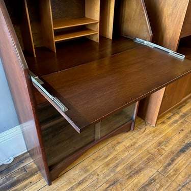 Vintage Drop Front Desk Cabinet by Herbert Gibbs
