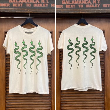 Vintage 1980’s Dated 1988 “Powell Peralta” Snake Print Skate Skateboard Cotton Bones Brigade Tee Shirt, 80’s T-shirt, Vintage Clothing 