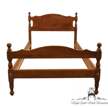 ETHAN ALLEN Heirloom Nutmeg Maple Colonial Early American Twin Size Panel Bed 10-5614 