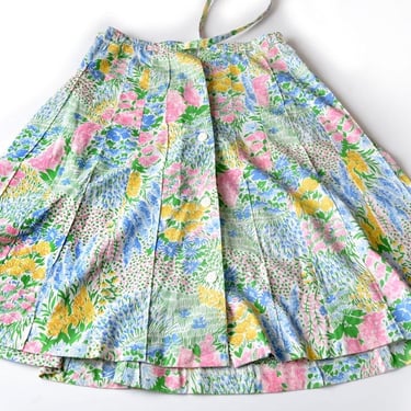 Vintage Lilly Pulitzer style Floral Print Skirt Flared A Line 1960's, 1970's Sanibel 