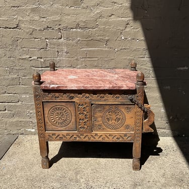 Marble Top Dowry Chest