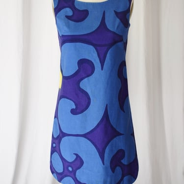 1960s Marimekko Mini Dress | Keidas Print | S 