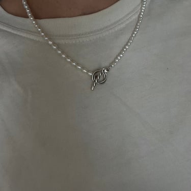 gemini necklace | pearl