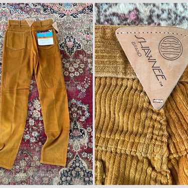 Vintage ‘80s ‘90s SHAWNEE soft wide wale corduroy pants | butternut squash cords, NWT deadstock, 30 x 34 