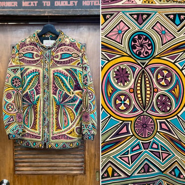 Vintage 1960’s “Mr. Dino” Mod Psychedelic Velvet Glam Ski Jacket, 60’s Pucci, 60’s Fashion, Vintage Clothing 