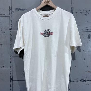 Vintage 90’s Mossimo Tshirt bulldog spellout Graphic Tee Size Large 