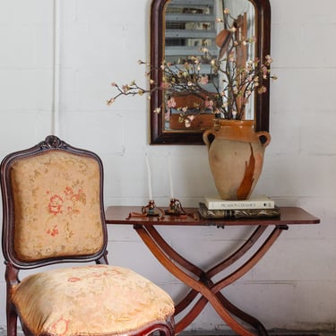 antique English mahogany coaching table