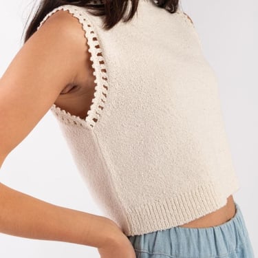 Micaela Greg Boucle Tank - Cream on Garmentory